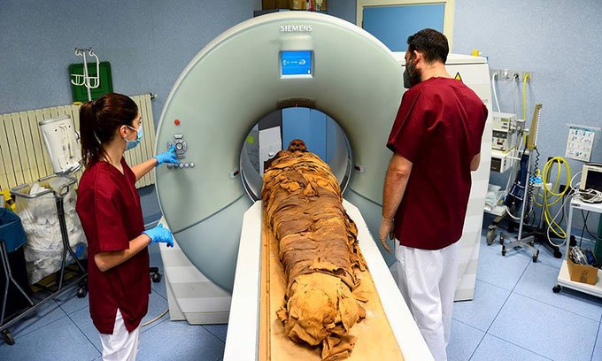 Giải mã xác ướp Ai Cập bằng công nghệ CT scan