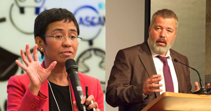 Giải Nobel Hòa bình 2021 vinh danh hai nhà báo Philippines và Nga