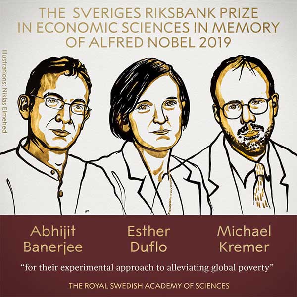 Giải Nobel Kinh tế 2019 gọi tên nỗ lực giảm nghèo toàn cầu