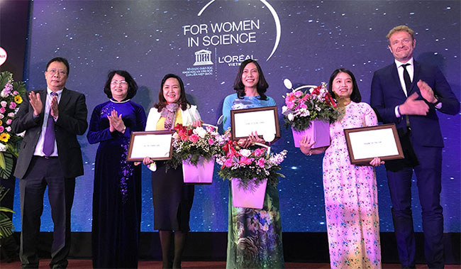 Giải thưởng L’Oréal – UNESCO ba nhà khoa học nữ tiêu biểu năm 2019