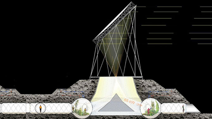 Giới thiệu concept khu định cư bơm hơi trên Mặt trăng