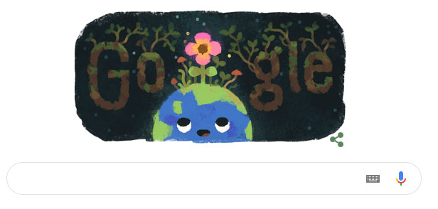 Google Doodle nhắc về Ngày Xuân phân năm 2019