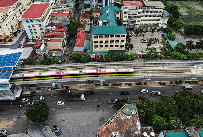 Hà Nội: Vận hành thử tuyến đường sắt trên cao đoạn Nhổn – Cầu Giấy