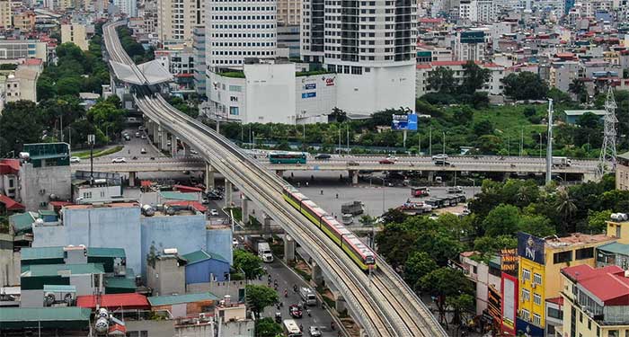 Hà Nội: Vận hành thử tuyến đường sắt trên cao đoạn Nhổn – Cầu Giấy