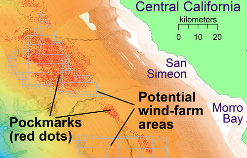 Hàng nghìn hố bí ẩn xuất hiện dưới đáy biển California