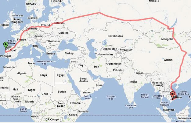 Hành trình đường sắt dài nhất thế giới từ châu Âu tới Việt Nam từng đi như thế nào?