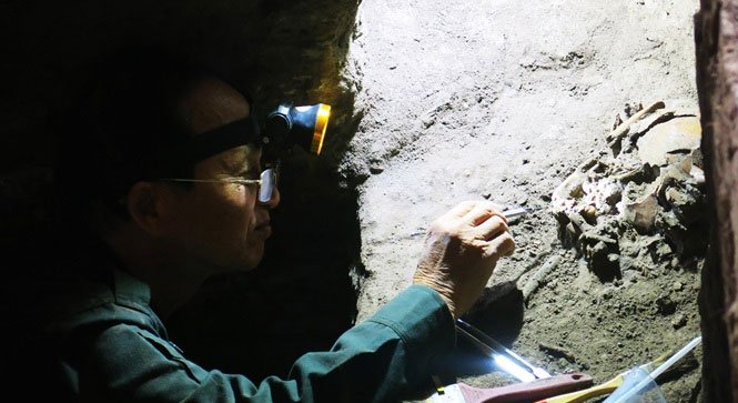 Hé lộ nhiều di cốt người tiền sử trong hang động núi lửa lớn nhất Đông Nam Á