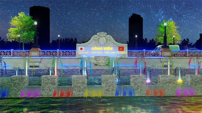 Hình ảnh mô phỏng “Công viên Lịch sử - Văn hoá - Tâm linh sông Tô Lịch