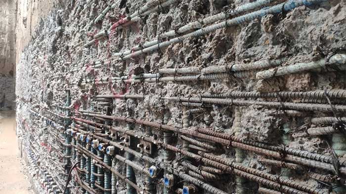 Hình ảnh robot đào hầm tuyến đường sắt đô thị Nhổn-ga Hà Nội