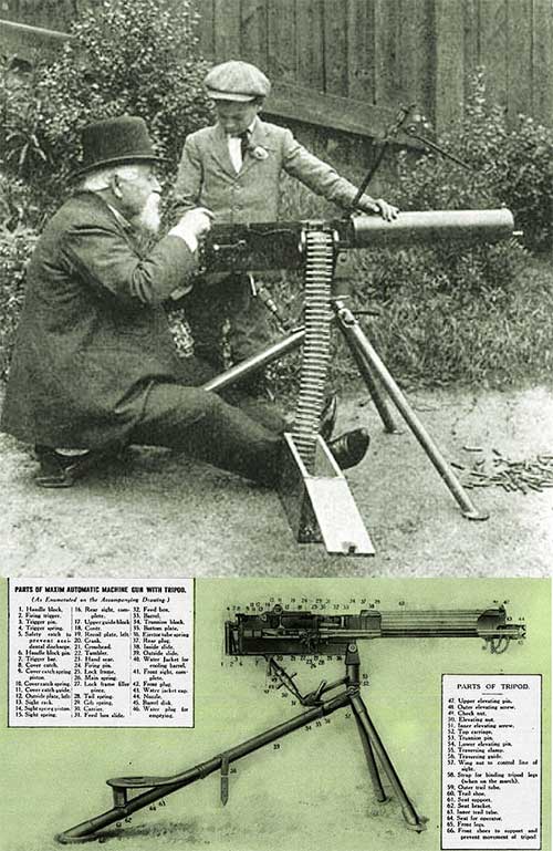 Hiram Stevens Maxim - Cha đẻ của súng máy tự động