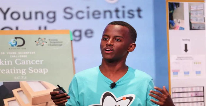 Học sinh 14 tuổi sáng chế xà phòng trị ung thư da, được thưởng 25.000 USD