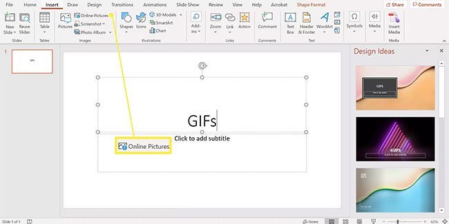 Hướng dẫn chèn ảnh GIF vào PowerPoint