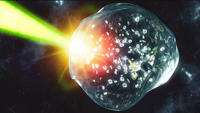 Khám phá mới: Biến nhựa thành kim cương bằng tia laser