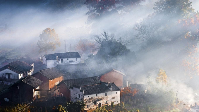Khám phá ngôi làng cổ có kiến trúc theo phong thủy chống hỏa hoạn