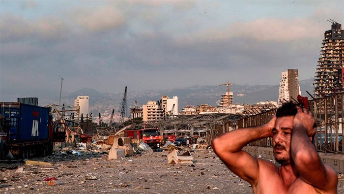 Khung cảnh hậu tận thế tại Beirut sau vụ nổ