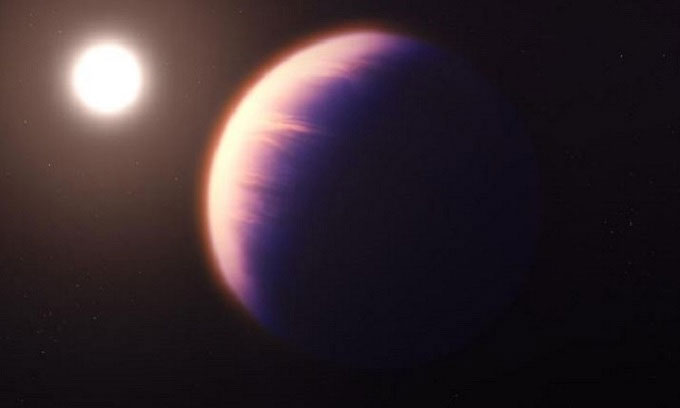 Kính James Webb thu được bằng chứng CO2 trong khí quyển ngoại hành tinh