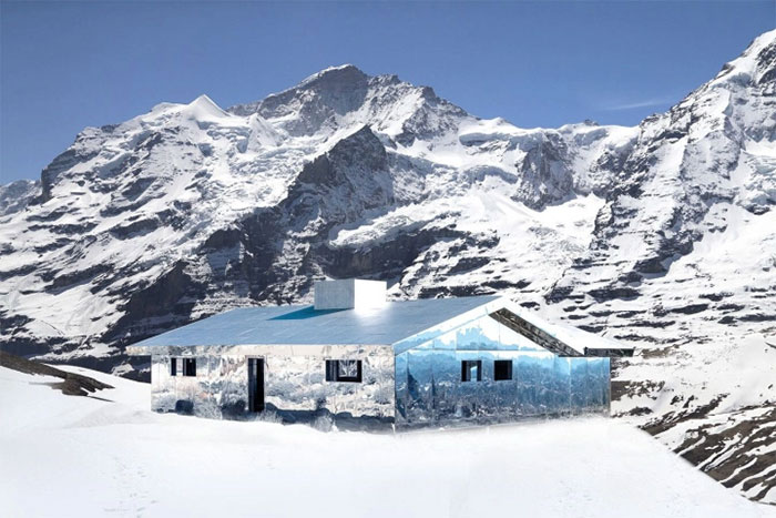 Kỳ lạ căn nhà có thể tàng hình theo cảnh quan và thời tiết ở Thụy Sĩ