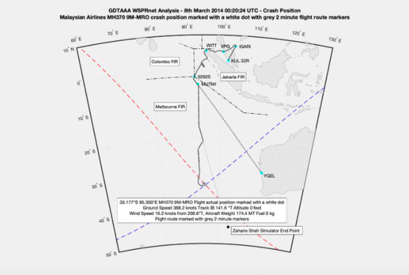 Kỹ sư hàng không Anh tuyên bố xác định được vị trí chính xác của máy bay MH370
