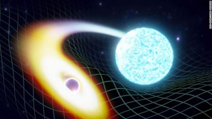 Lần đầu tiên phát hiện ra hiện tượng dữ dội: Hố đen nuốt chửng sao neutron