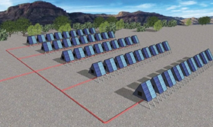 Lắp đặt cỗ máy hút CO2 chạy bằng năng lượng mặt trời