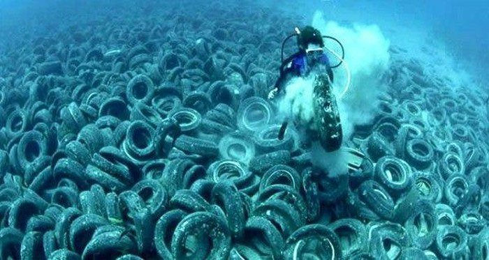 Lốp xe gây ô nhiễm ở biển – chuyện ít người biết