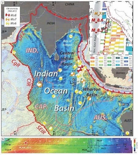 Mảng kiến tạo dưới Ấn Độ Dương đang vỡ đôi