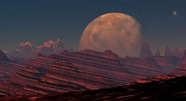 Miệng núi lửa rộng 1500km trên sao Hỏa có thể có sự sống