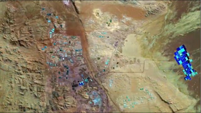 Mỏ khoáng sản rộng lớn ở sa mạc Atacama nhìn từ không gian