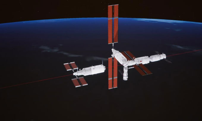 Module phòng thí nghiệm Mộng Thiên cập bến trạm vũ trụ Thiên Cung