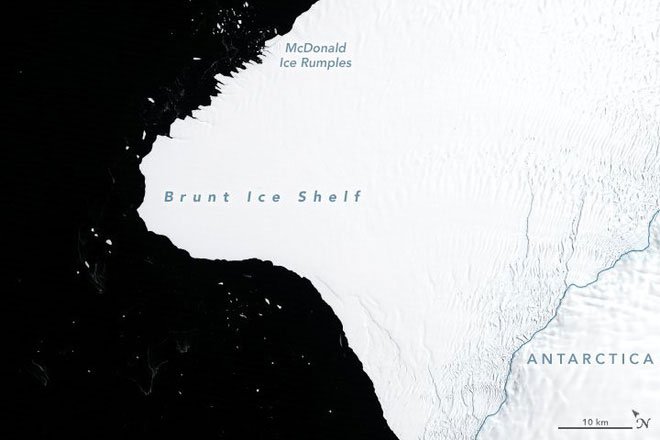 Nam Cực chuẩn bị đẻ cho nhân loại một đứa con to gấp đôi cả thành phố New York