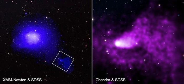 NASA chụp được “quái vật” khủng khiếp nhất vũ trụ, nuốt cả cụm thiên hà