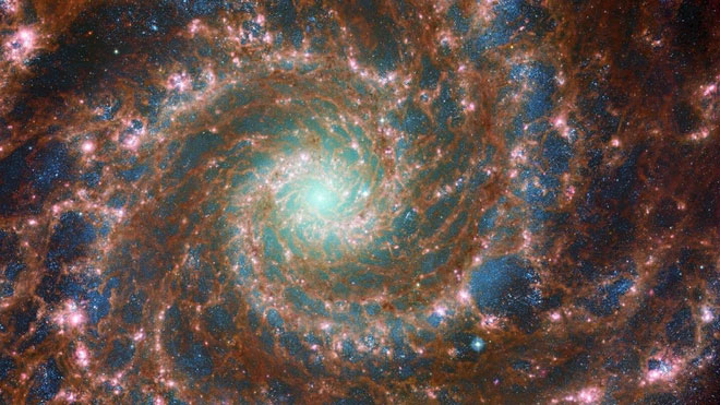 NASA công bố hình ảnh thiên hà xoắn ốc ấn tượng