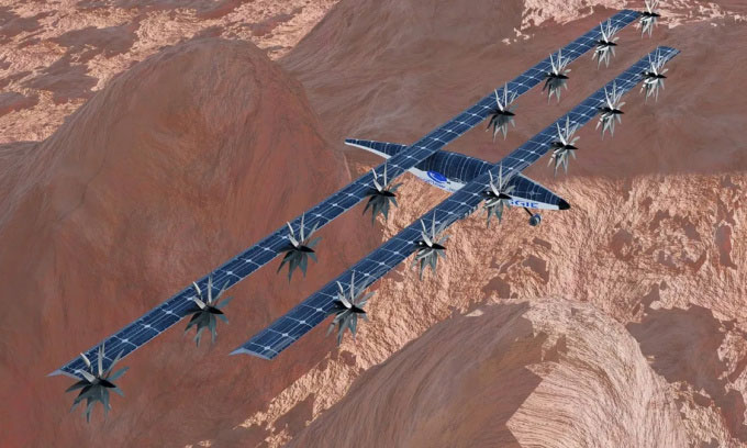 NASA hé lộ mẫu máy bay năng lượng Mặt trời trên sao Hỏa