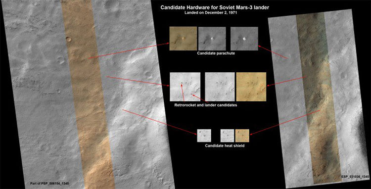 Nga phát hiện nơi yên nghỉ của tàu đổ bộ Mars 3 trên sao Hỏa
