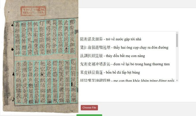 Nhà khoa học Việt dùng AI dịch chữ Nôm sang chữ Quốc ngữ