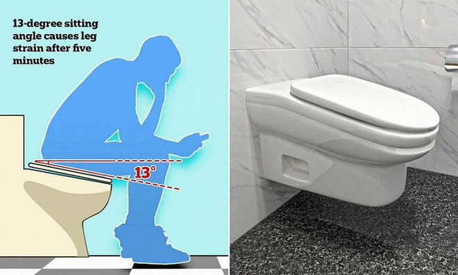 Nhà vệ sinh có bệ ngồi với góc nghiêng 13 độ giúp nâng cao năng suất lao động?