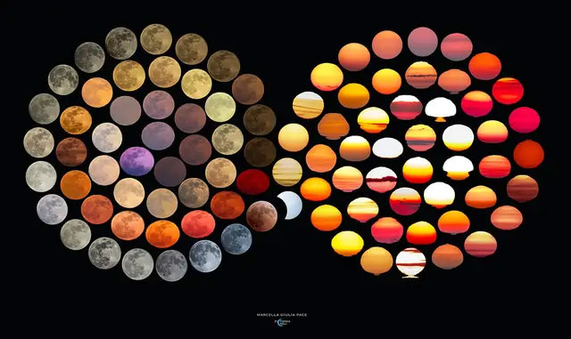 Nhiếp ảnh gia dành 10 năm chụp 48 màu sắc tuyệt đẹp của Mặt trăng
