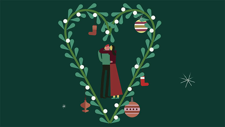 Nụ hôn dưới cây tầm gửi trong lễ Giáng Sinh: tục lệ này bắt nguồn từ đâu và có ý nghĩa gì?