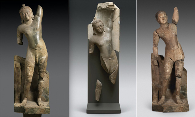 Phát hiện hai bức tượng thần 1.500 tuổi bị ghép nhầm tay chân
