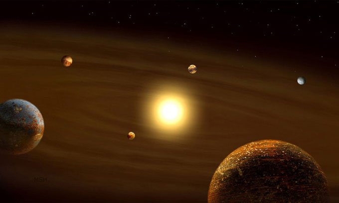Phát hiện hệ 6 hành tinh có quỹ đạo hoàn hảo