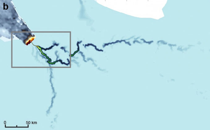 Phát hiện hệ thống sông dài 460km ẩn dưới Nam Cực