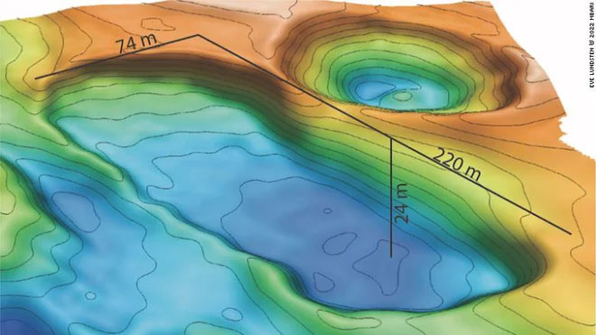 Phát hiện hố sâu khổng lồ ở đáy Bắc Băng Dương