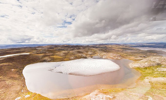 Phát hiện hóa thạch thực vật dưới lớp băng Greenland