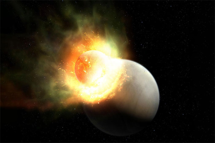 Phát hiện một hành tinh bị mất toàn bộ bầu khí quyển sau một va chạm thiên thạch cực lớn