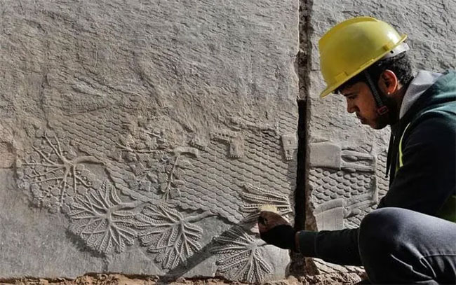 Phát hiện phù điêu cổ niên đại 2.700 năm ở Iraq