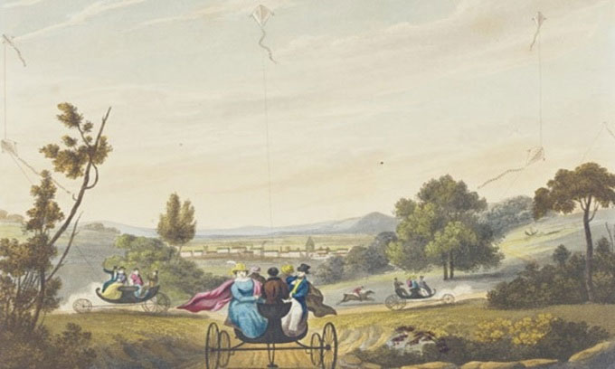 Phát minh cỗ xe kéo bằng cánh diều khổng lồ ở thế kỷ 19