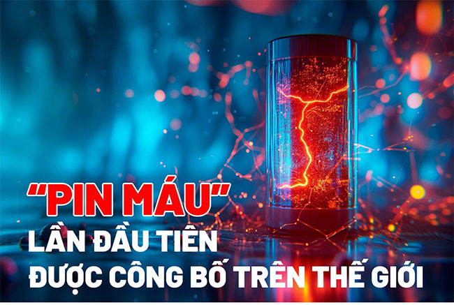 Pin máu lần đầu tiên được công bố trên thế giới