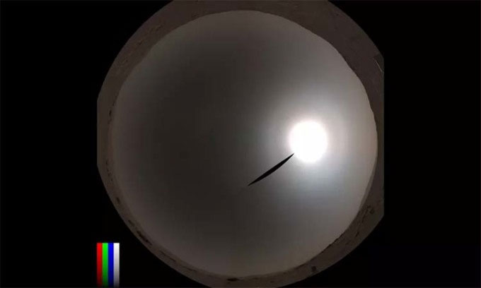 Robot NASA chụp quầng Mặt trời trên sao Hỏa