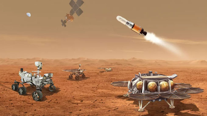 Robot NASA thu thập mẫu đá thứ 10 trên sao Hỏa