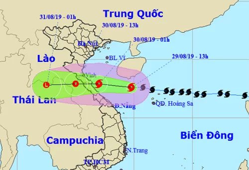 Sáng mai, bão Podul đổ bộ miền Trung